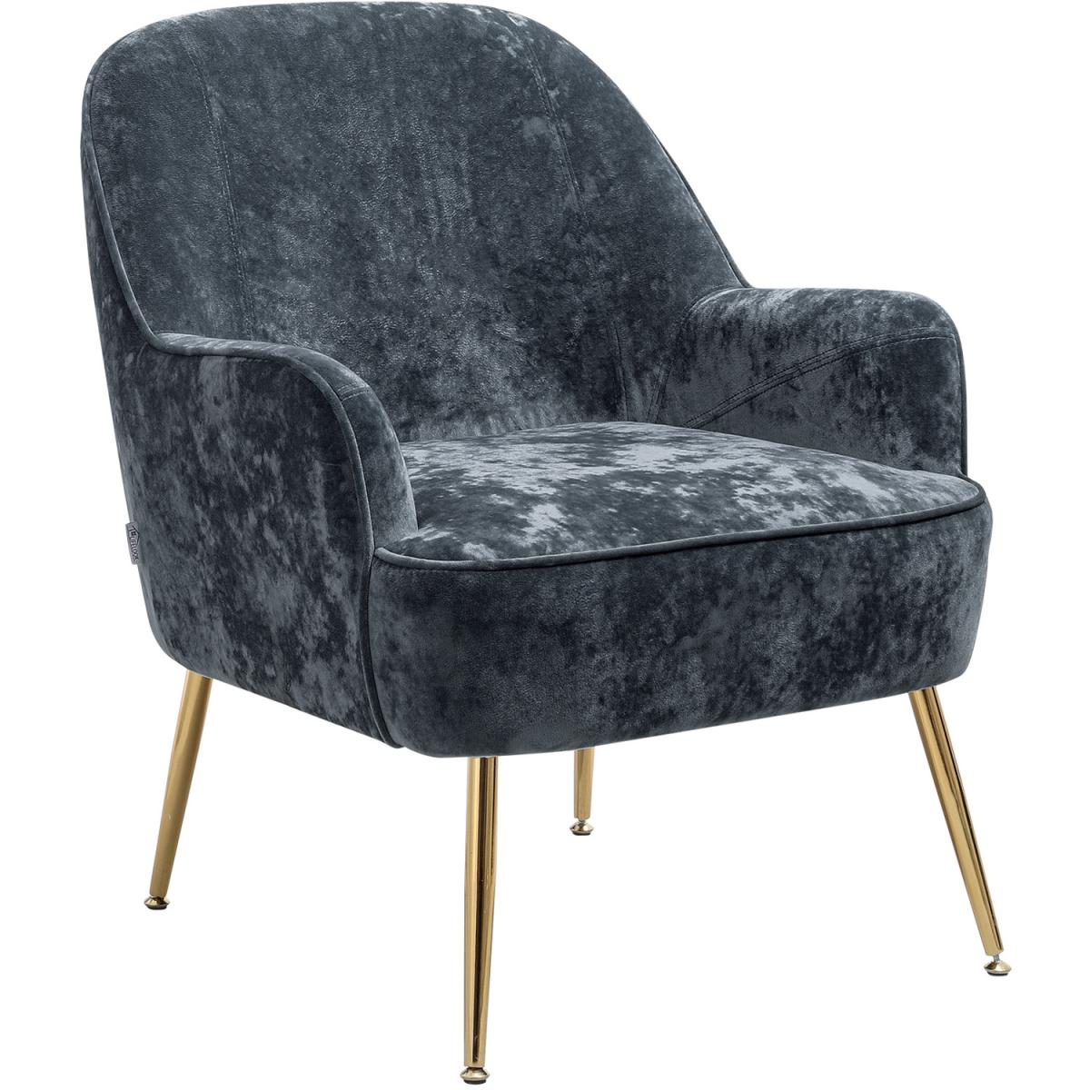 Elegant Velvet Ergonomic Armchair - Dark Green – image 59