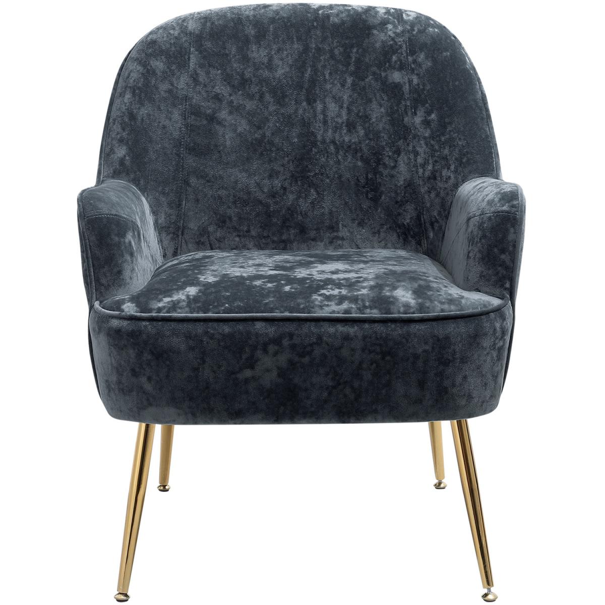 Elegant Velvet Ergonomic Armchair - Dark Green – image 60