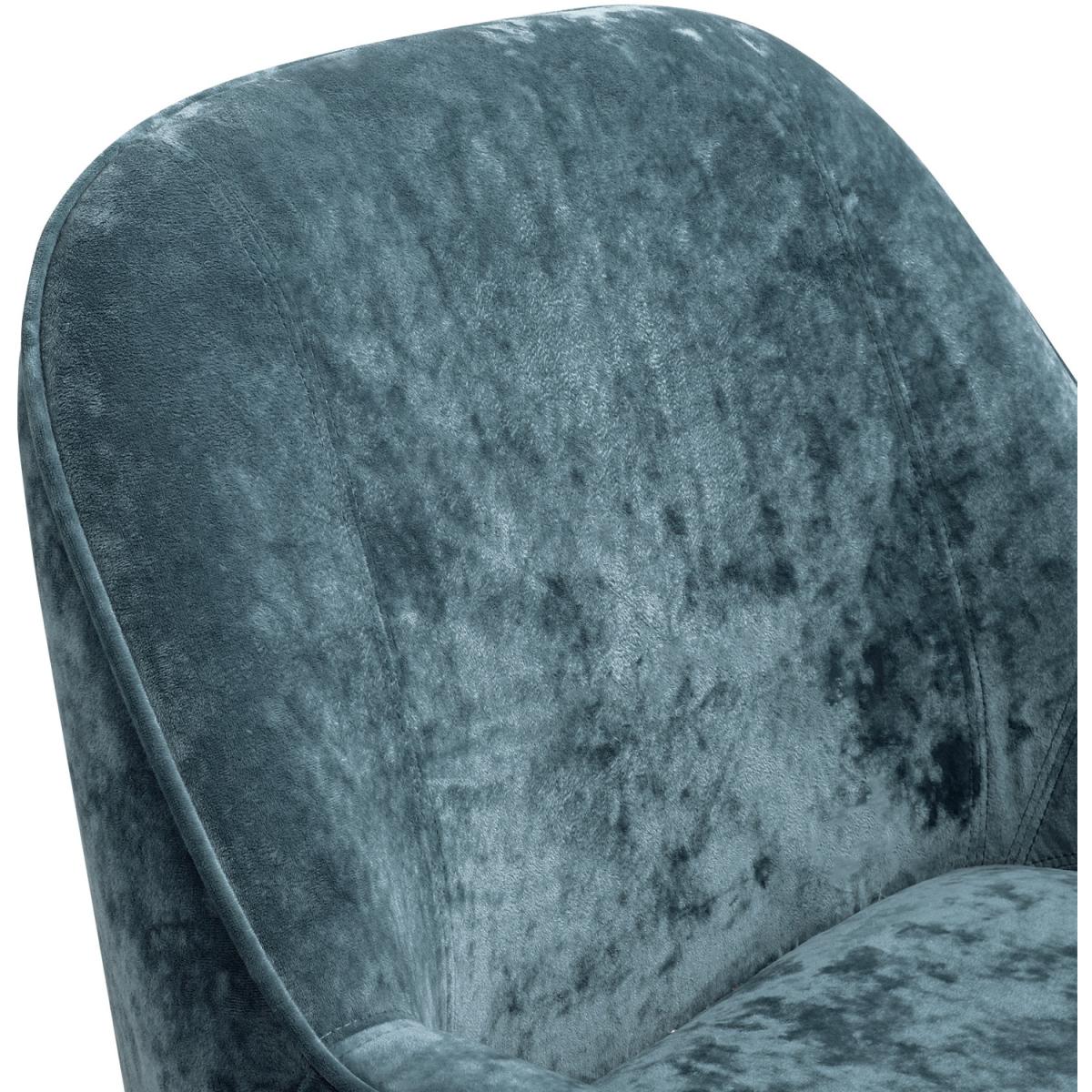 Elegant Velvet Ergonomic Armchair - Dark Green – image 7