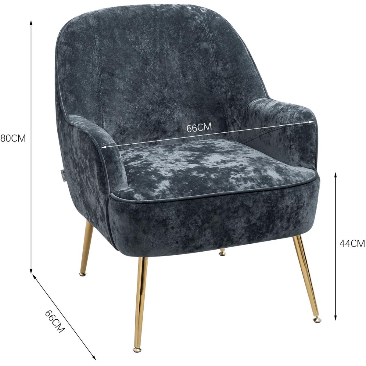 Elegant Velvet Ergonomic Armchair - Dark Green – image 62