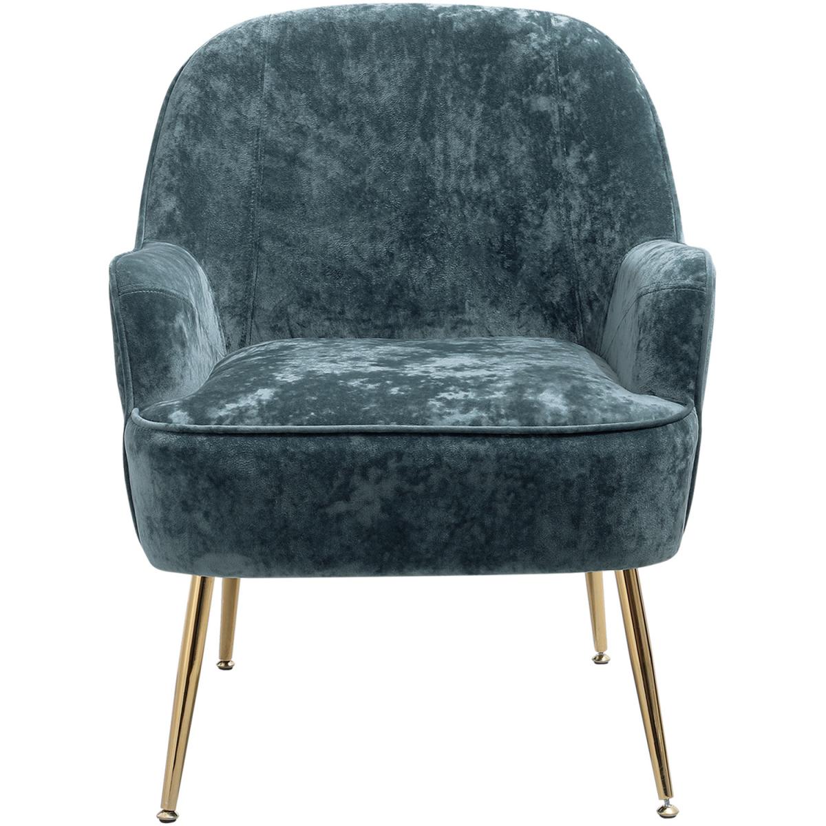 Elegant Velvet Ergonomic Armchair - Dark Green – image 9