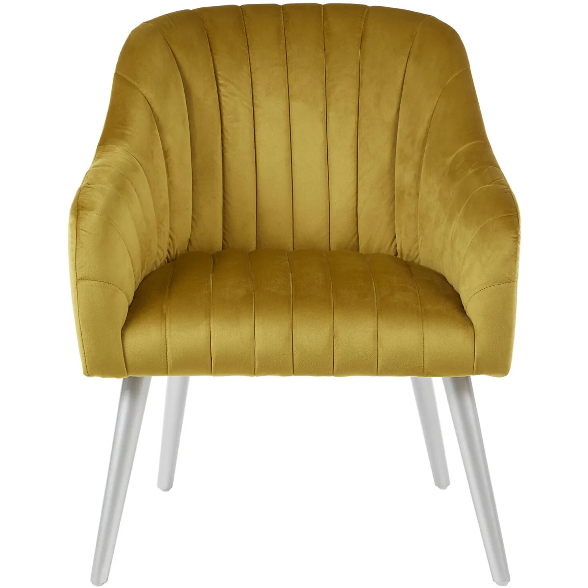 Louxor Mustard Fabric Armchair - Yellow – image 4