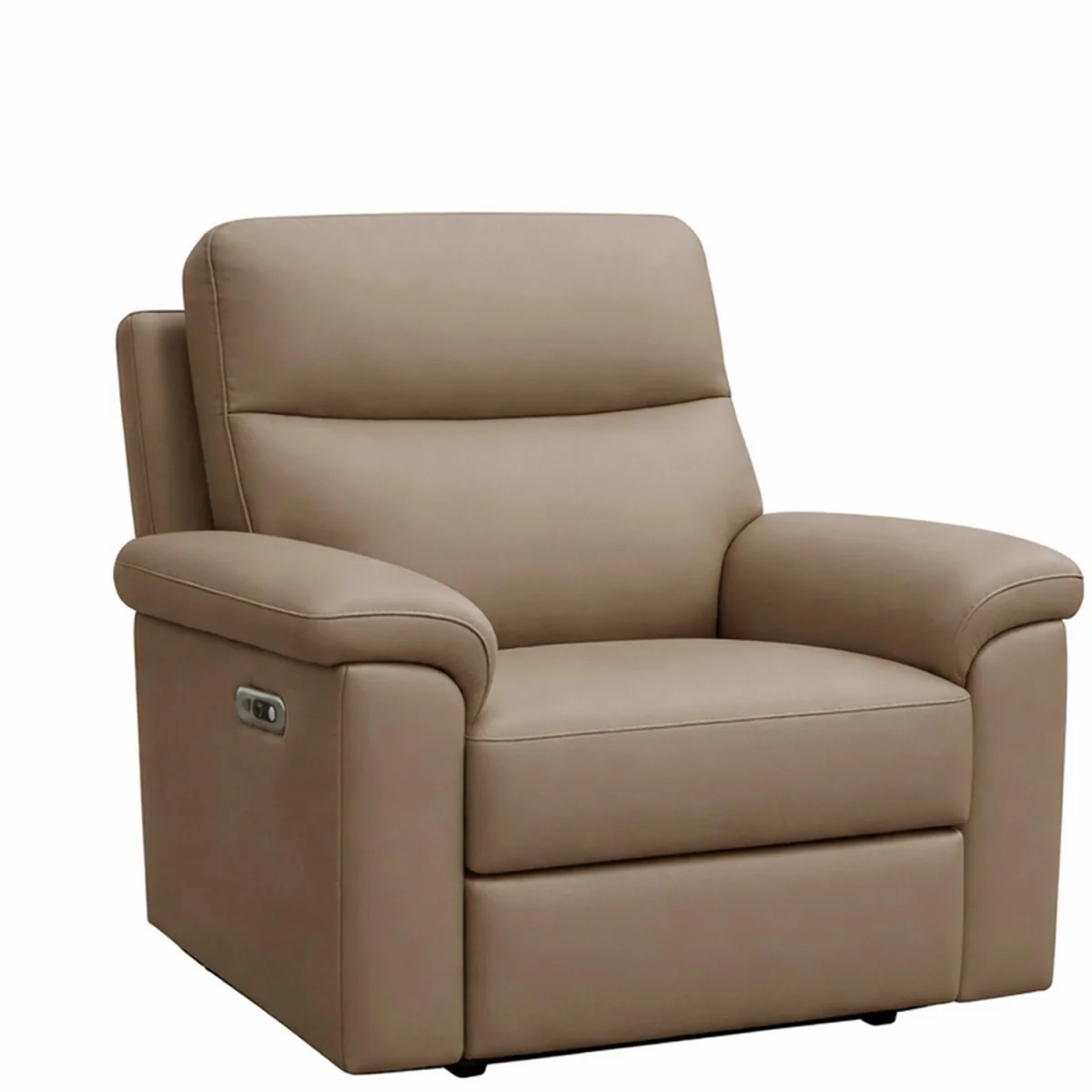 Marlowe Real Leather Power Recliner Armchair with USB Charging - Taupe – image 4