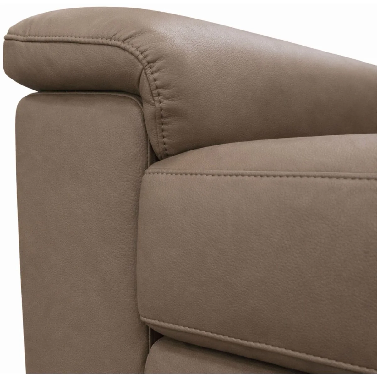 Marlowe Real Leather Power Recliner Armchair with USB Charging - Taupe – image 8