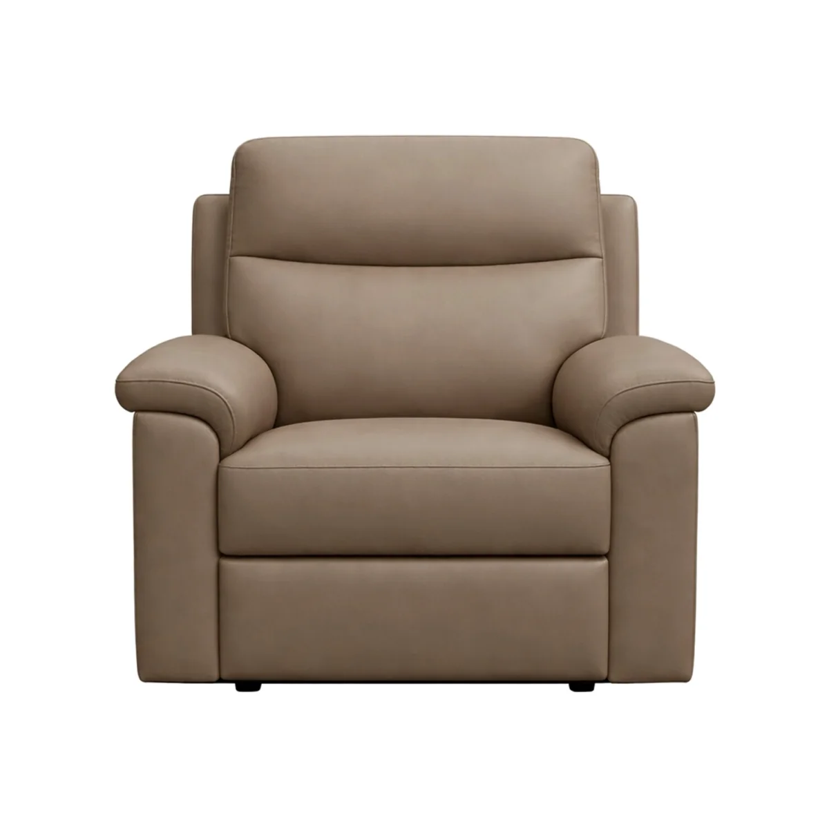 Marlowe Real Leather Power Recliner Armchair with USB Charging - Taupe – image 1