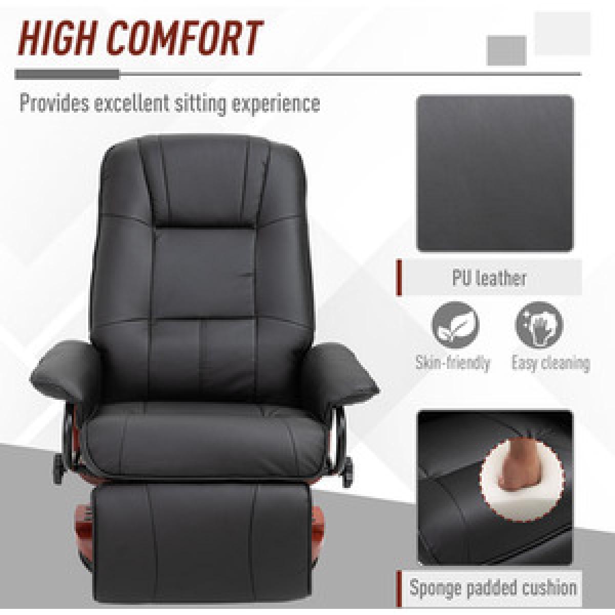 Deluxe Office Chair PU Leather Armchair - Grey – image 11