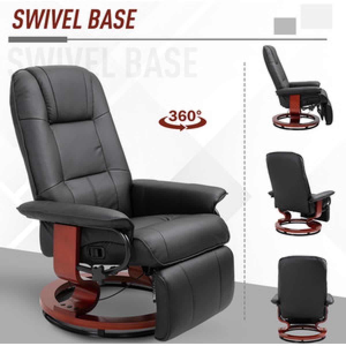 Deluxe Office Chair PU Leather Armchair - Grey – image 12
