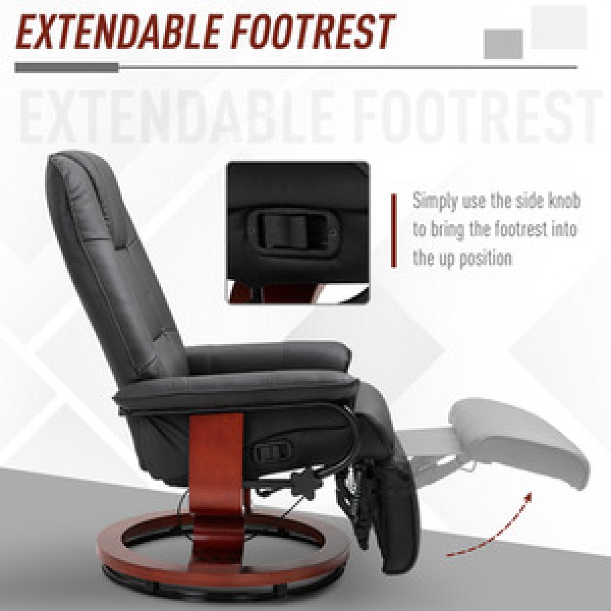 Deluxe Office Chair PU Leather Armchair - Grey – image 13