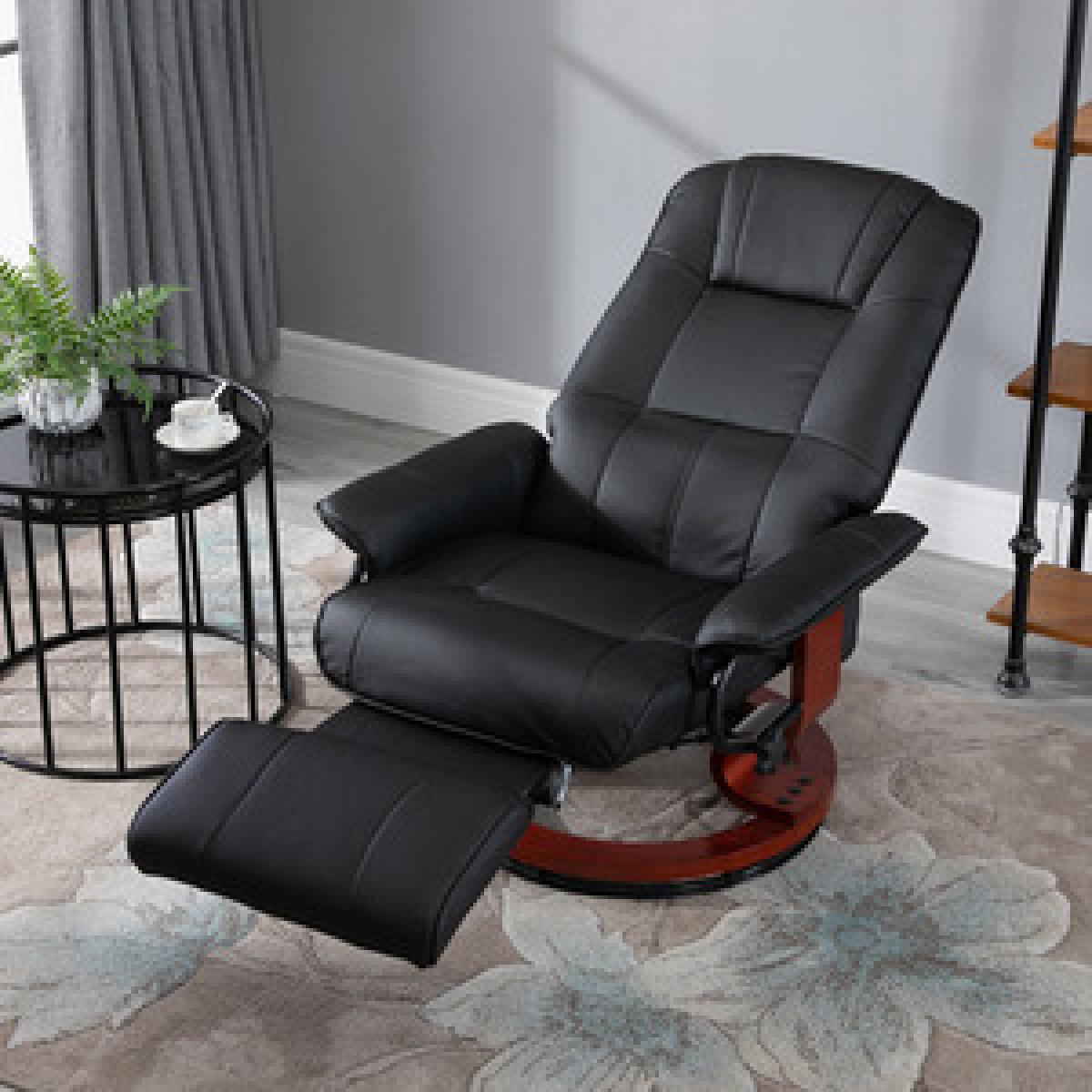 Deluxe Office Chair PU Leather Armchair - Grey – image 7