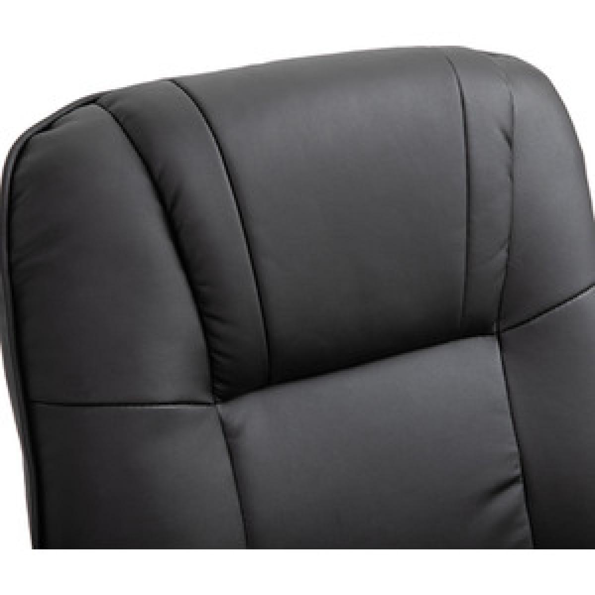 Deluxe Office Chair PU Leather Armchair - Grey – image 10
