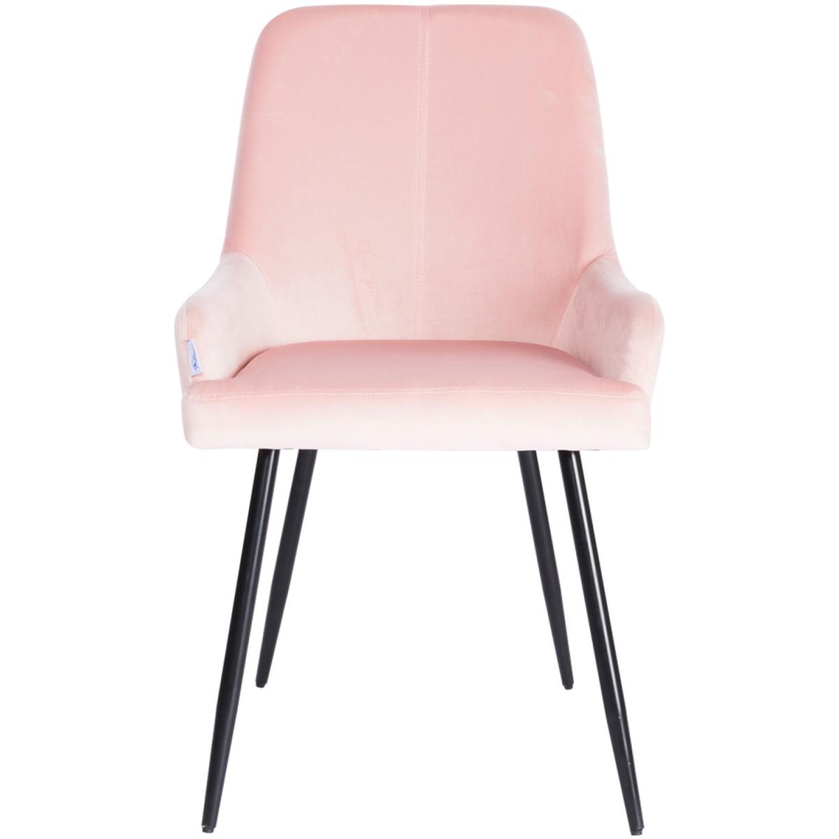 Velvet Dining Armchair - Pink – image 2
