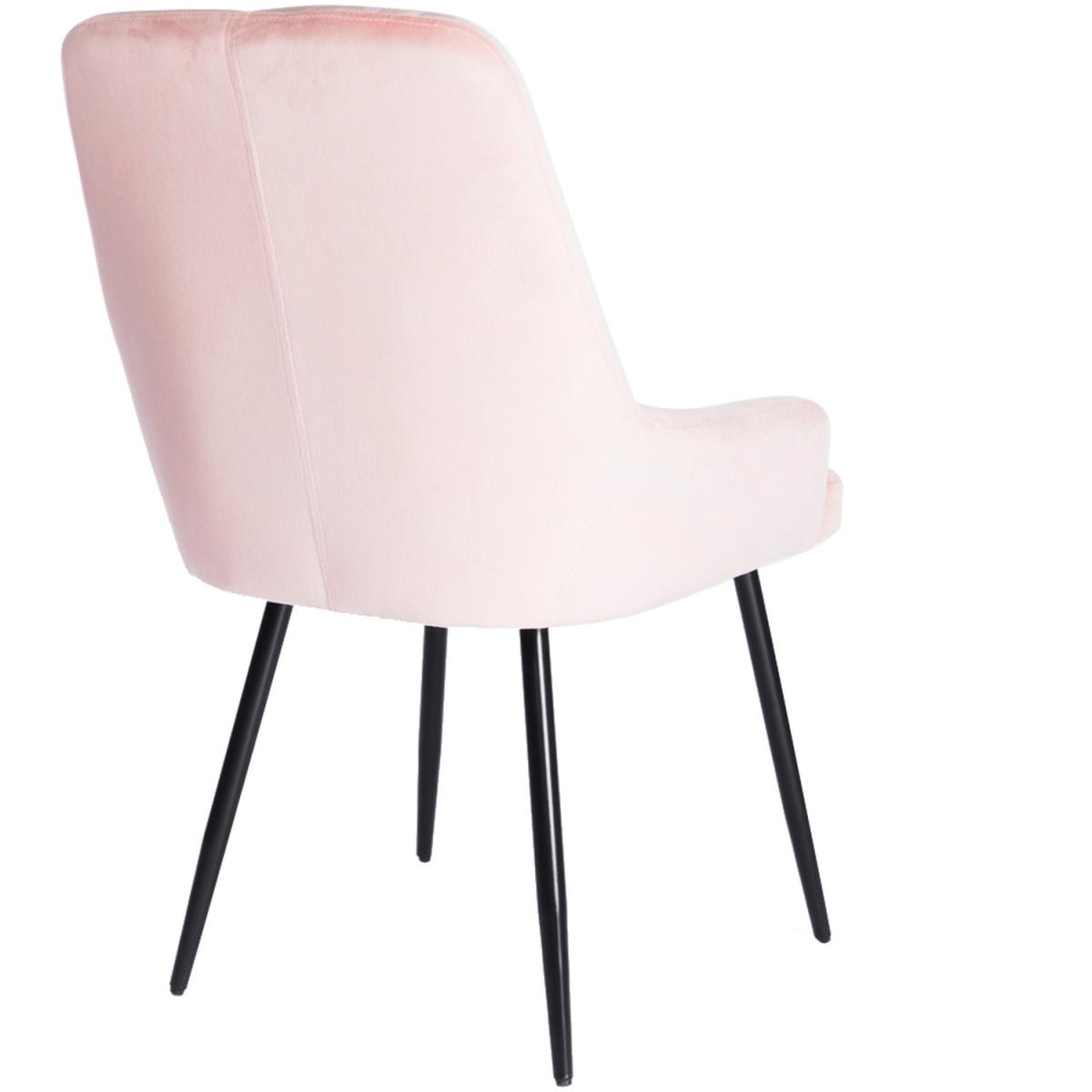 Velvet Dining Armchair - Pink – image 3