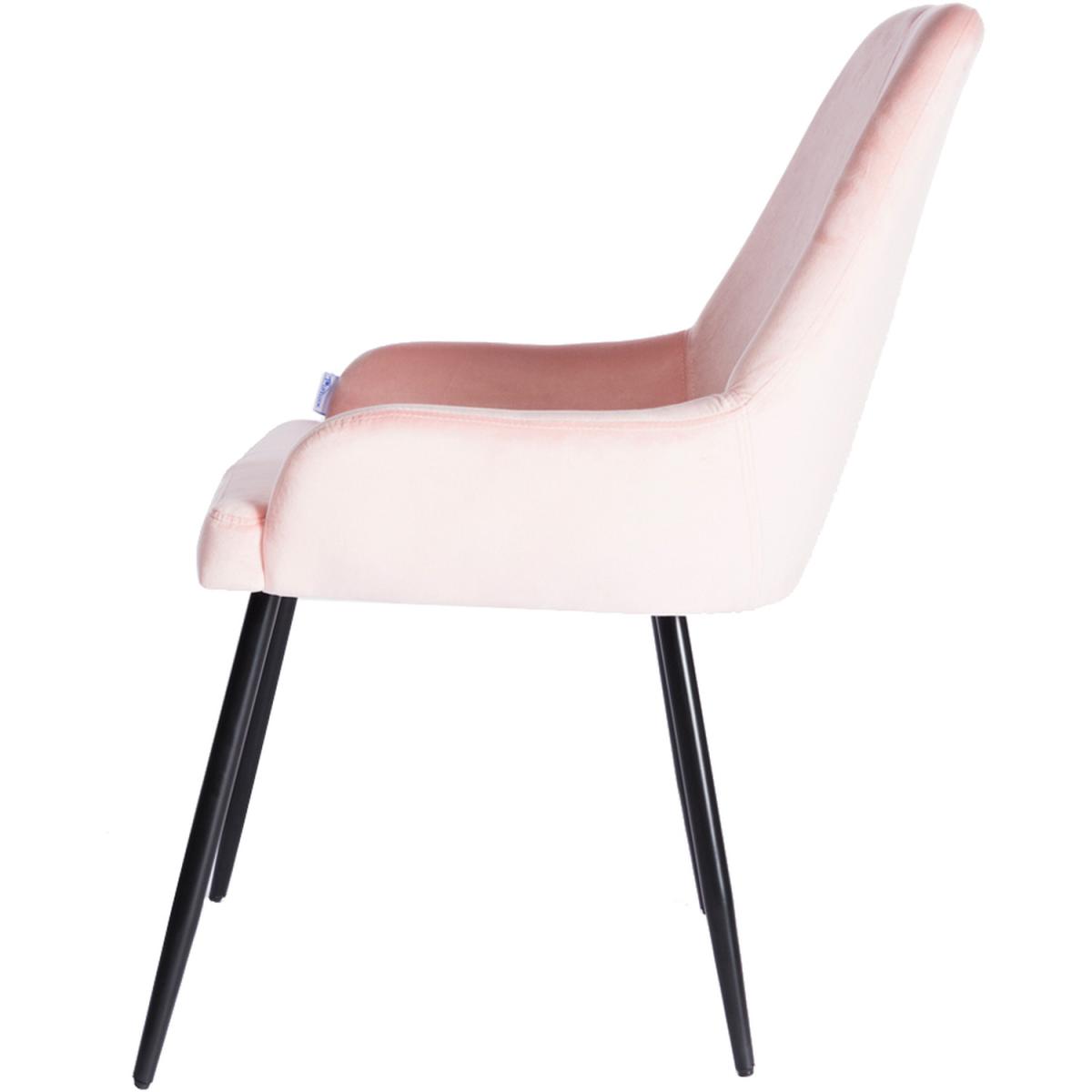 Velvet Dining Armchair - Pink – image 5