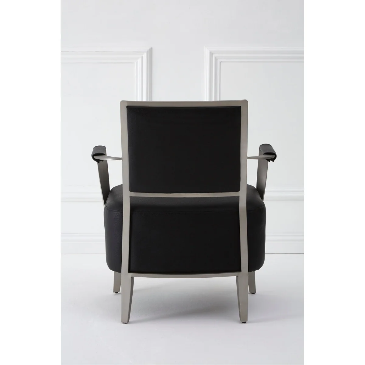 Moda Black Leather Armchair - Black – image 2