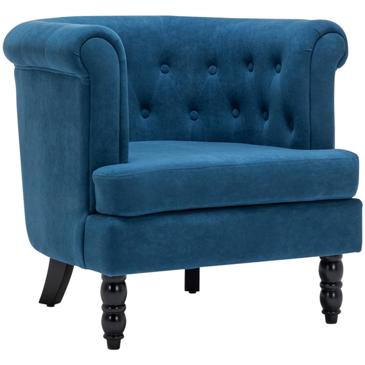 Velvet Velour Single Tub Chair - Grey – image 11