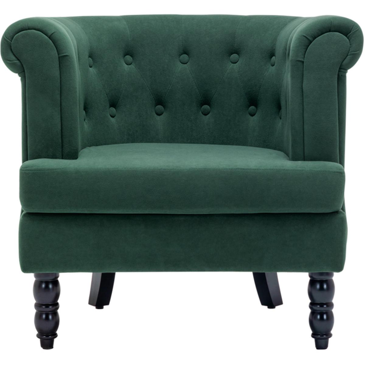 Velvet Velour Single Tub Chair - Grey – image 13