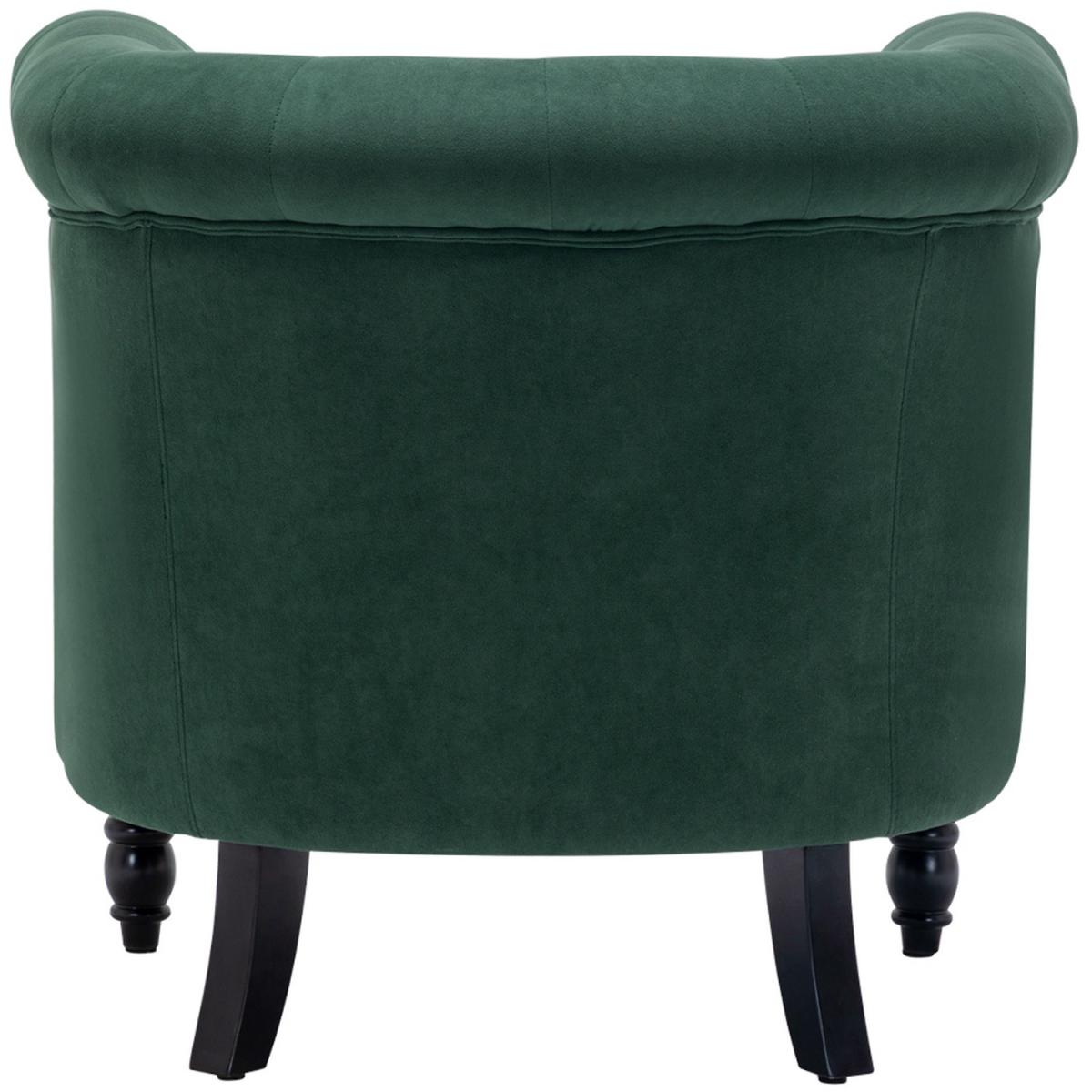 Velvet Velour Single Tub Chair - Grey – image 15