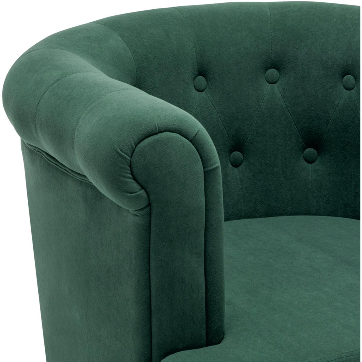 Velvet Velour Single Tub Chair - Grey – image 16