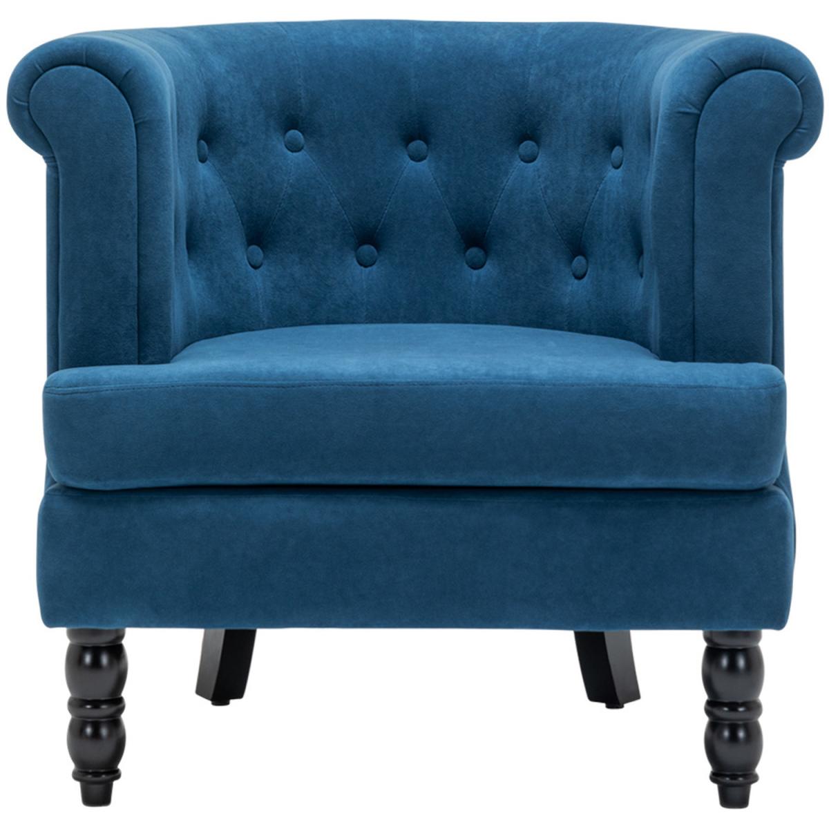 Velvet Velour Single Tub Chair - Grey – image 19