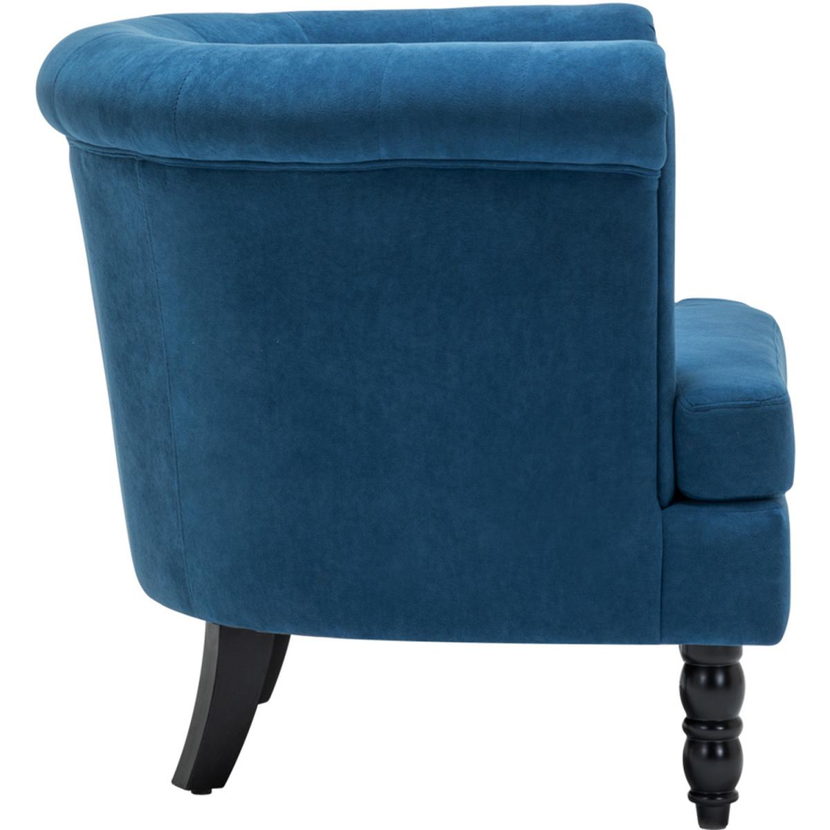 Velvet Velour Single Tub Chair - Grey – image 20