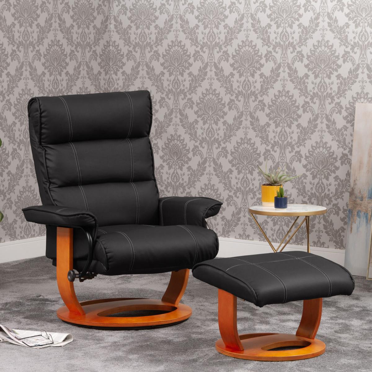 Carnegie Swivel Recliner - Black – image 3