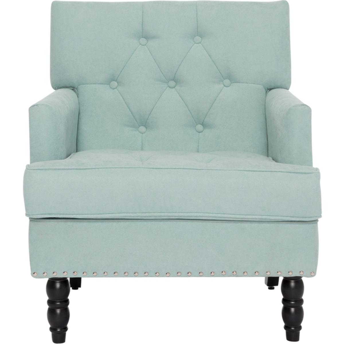 Fabric Modern Armchair - Light Blue – image 2