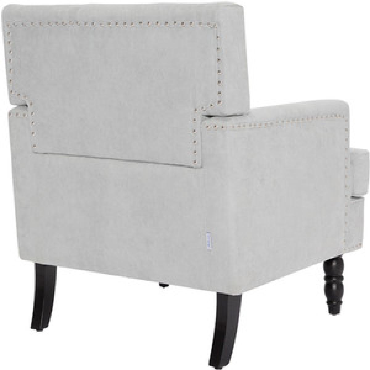 Fabric Modern Armchair - Light Blue – image 12