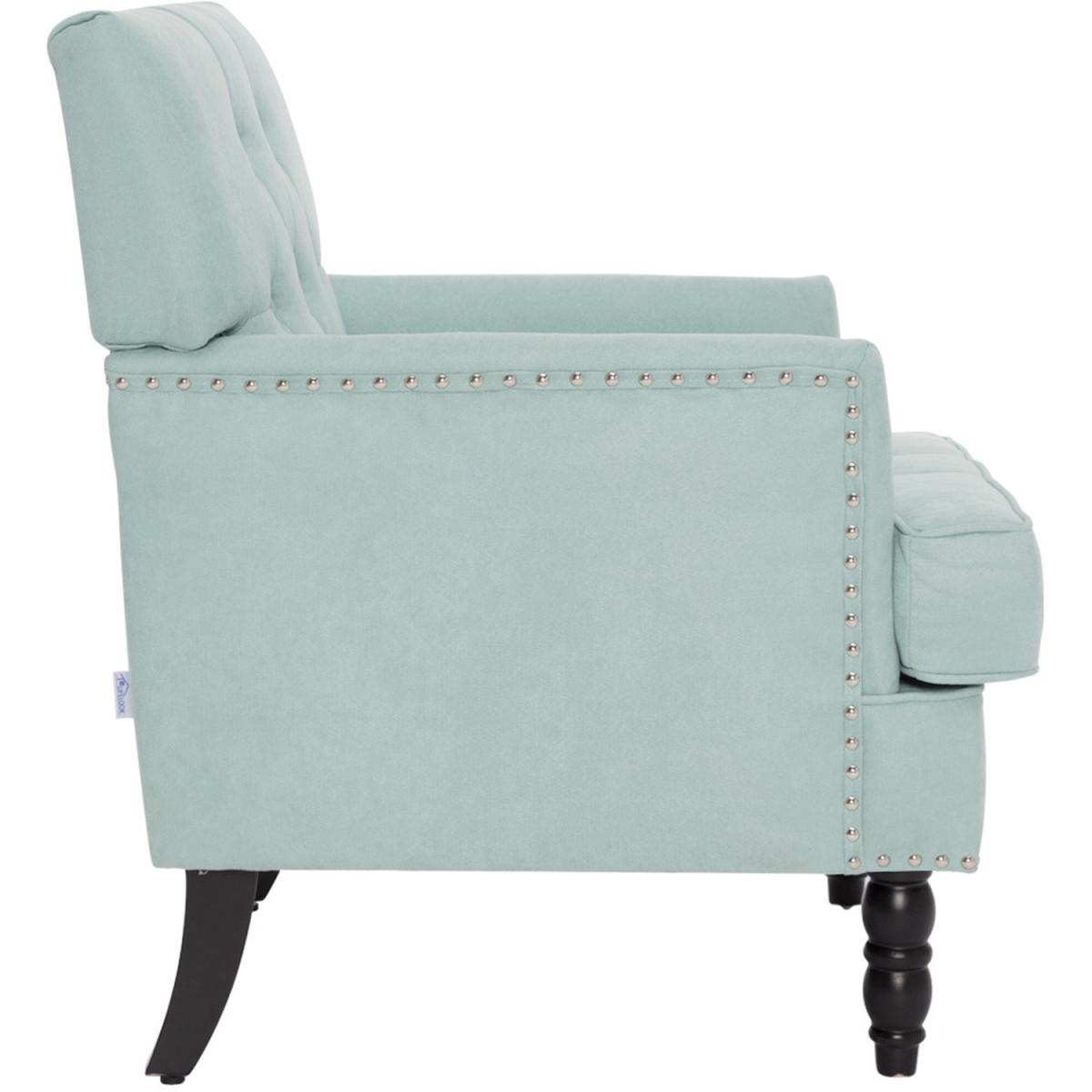 Fabric Modern Armchair - Light Blue – image 3