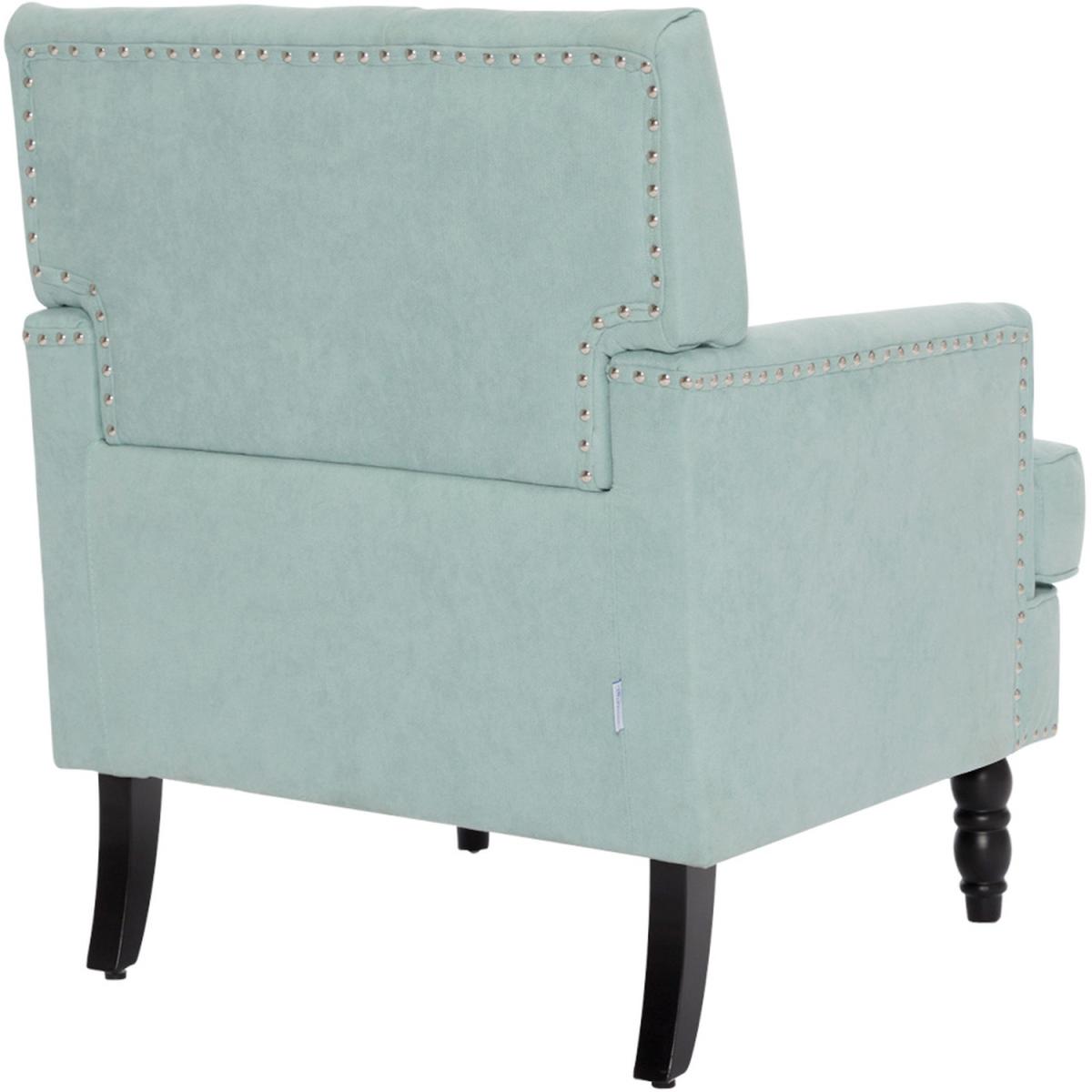Fabric Modern Armchair - Light Blue – image 4