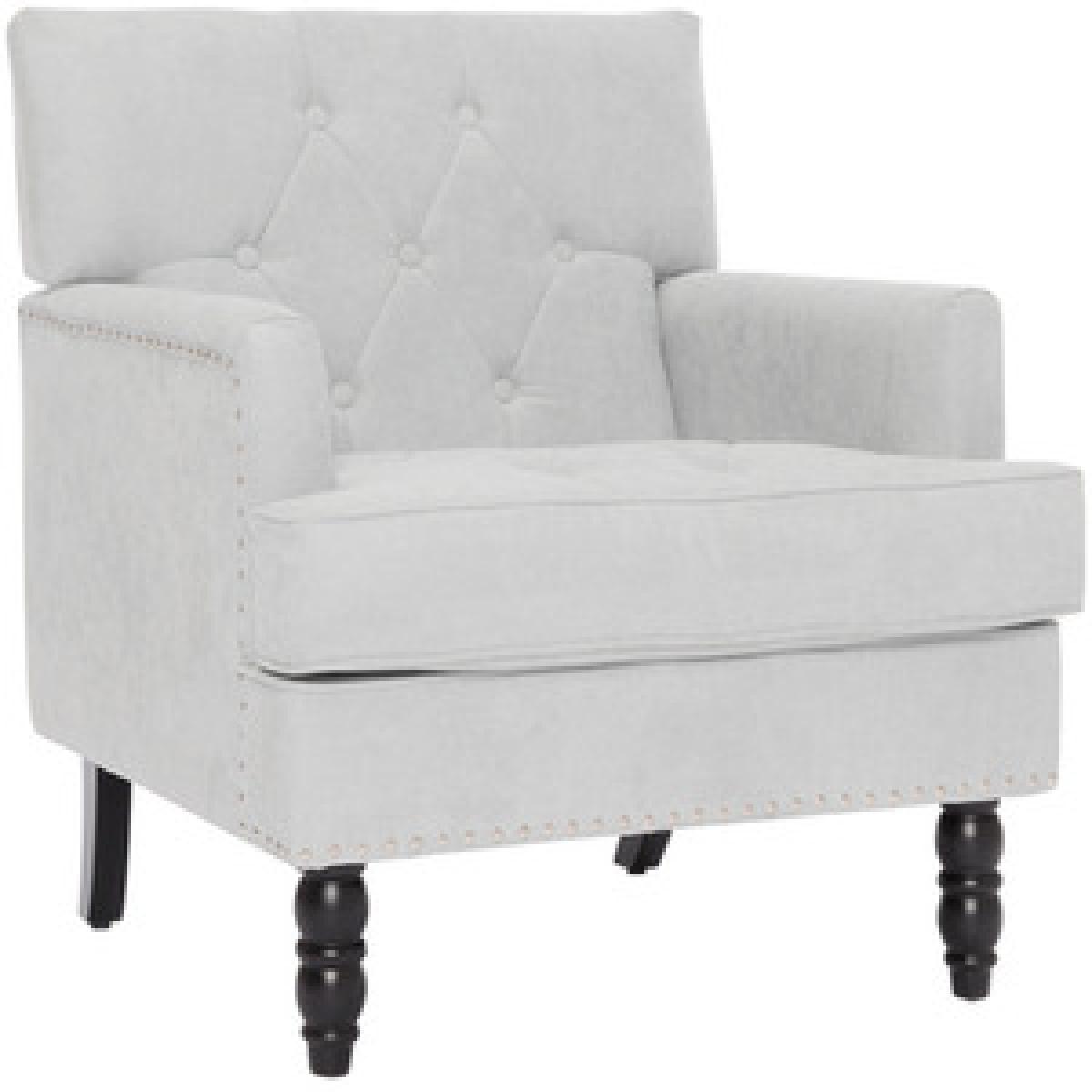 Fabric Modern Armchair - Light Blue – image 10