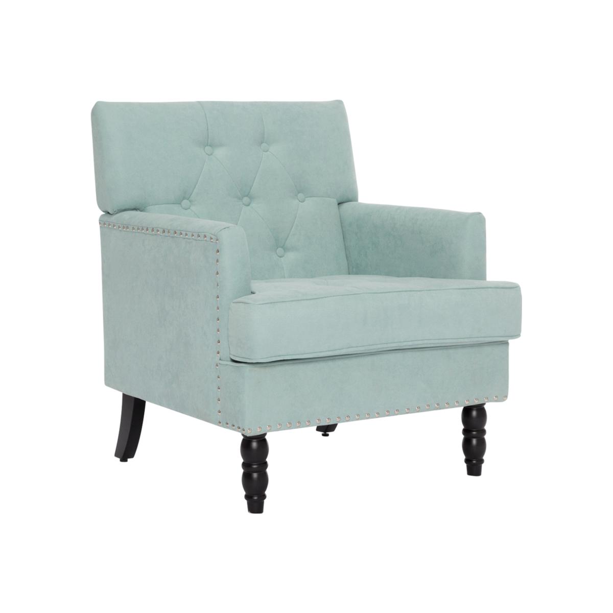 Fabric Modern Armchair - Light Blue – image 1
