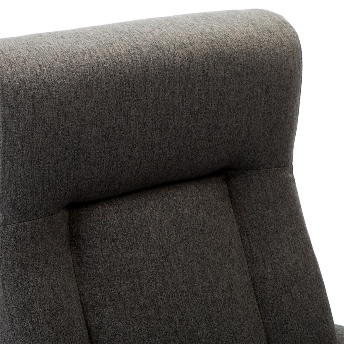 Eppleworth Linen Fabric Pushback Recliner Armchair - Grey – image 5