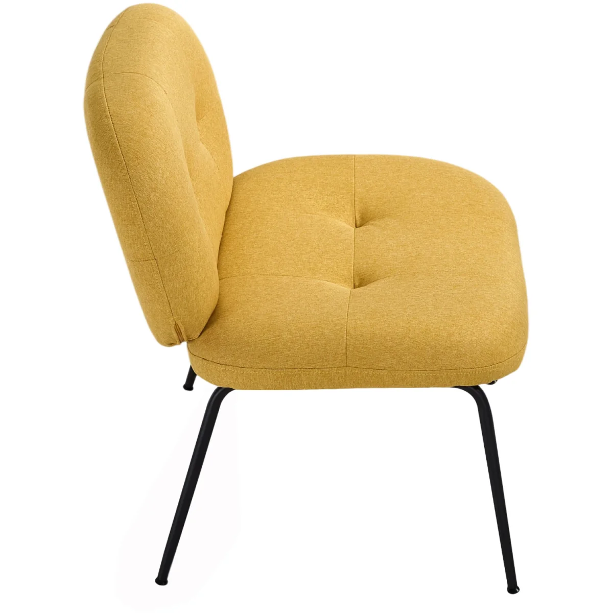 Modern Upholstered Lounge Chair - Yellow – image 20