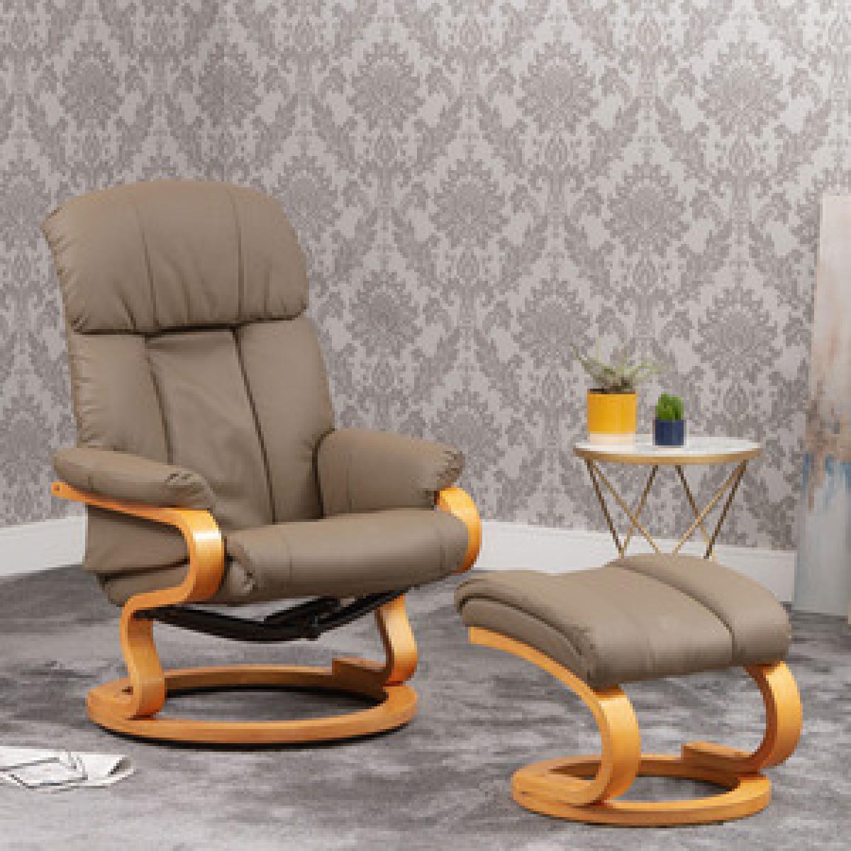 Hawley Swivel Recliner - Brown – image 2