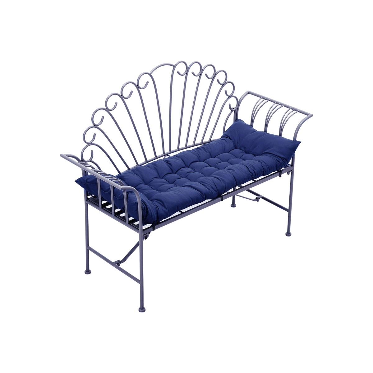 Casual Sofa Garden Bench Deck Chair Cushion Lounge Recliner Seat Pad - Dark Blue / 110cm – image 1
