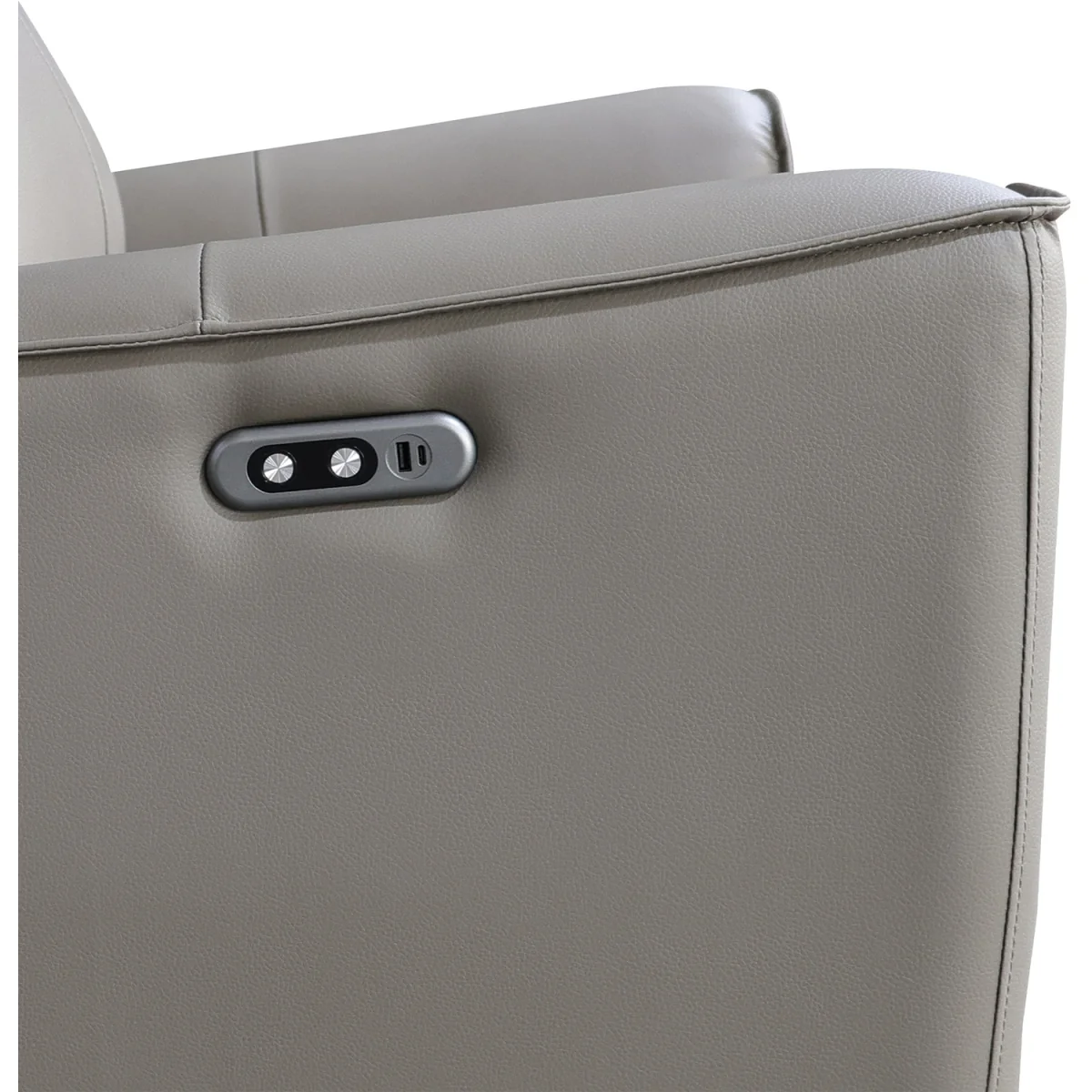 Rivington Real Leather Power Recliner Armchair with USB Charging - Slate – image 11