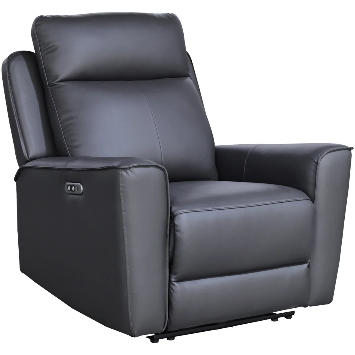 Rivington Real Leather Power Recliner Armchair with USB Charging - Slate – image 19