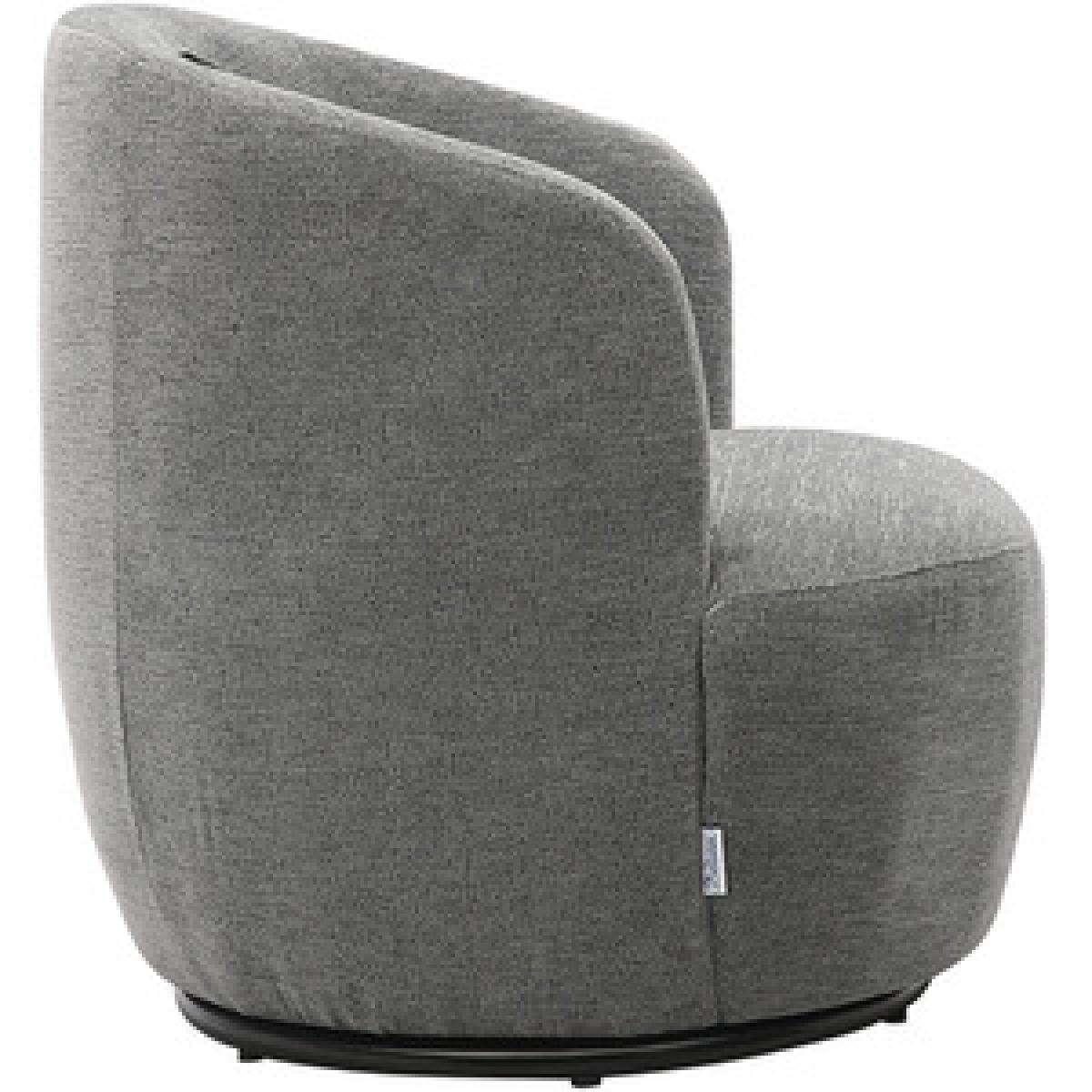 Linen Rotatable Tub Chair - Beige – image 9
