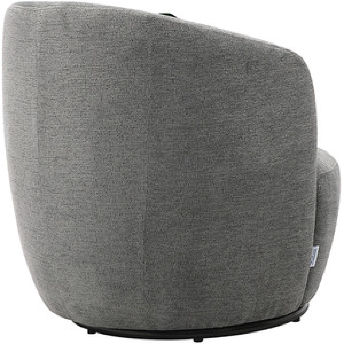 Linen Rotatable Tub Chair - Beige – image 10