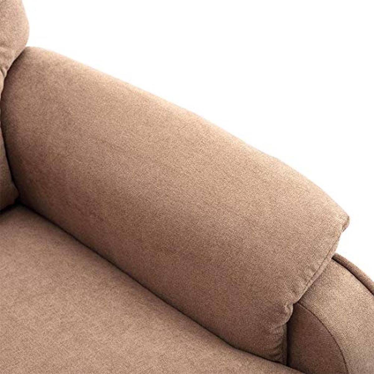 Charlbury Fabric Pushback Fireside Recliner Armchair - Brown – image 3