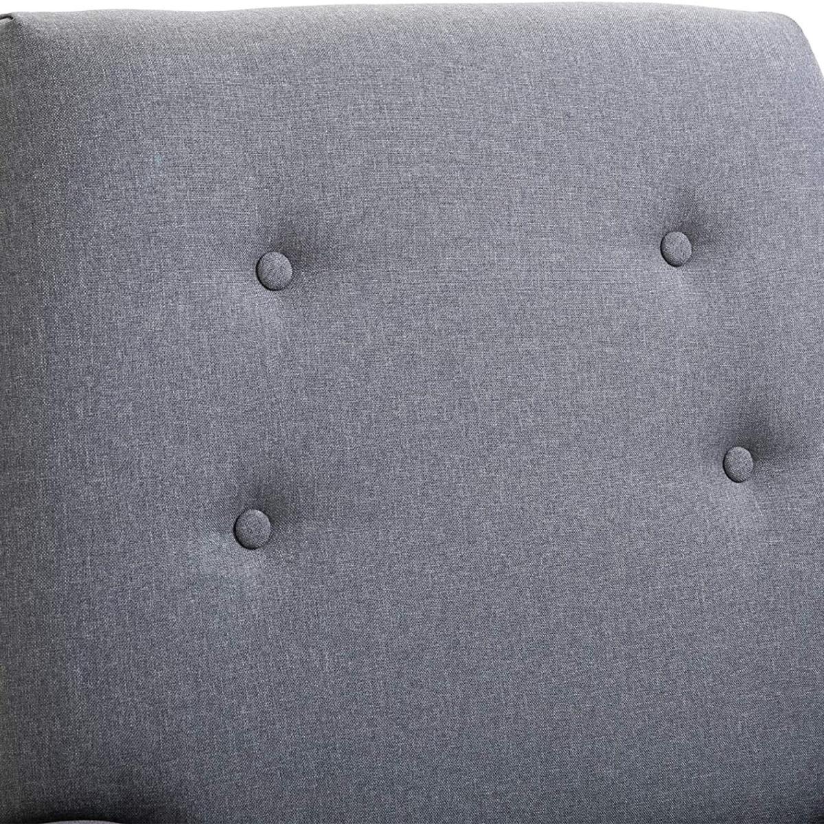 Nordic Single Cushion Padded Armchair - Light Grey – image 8