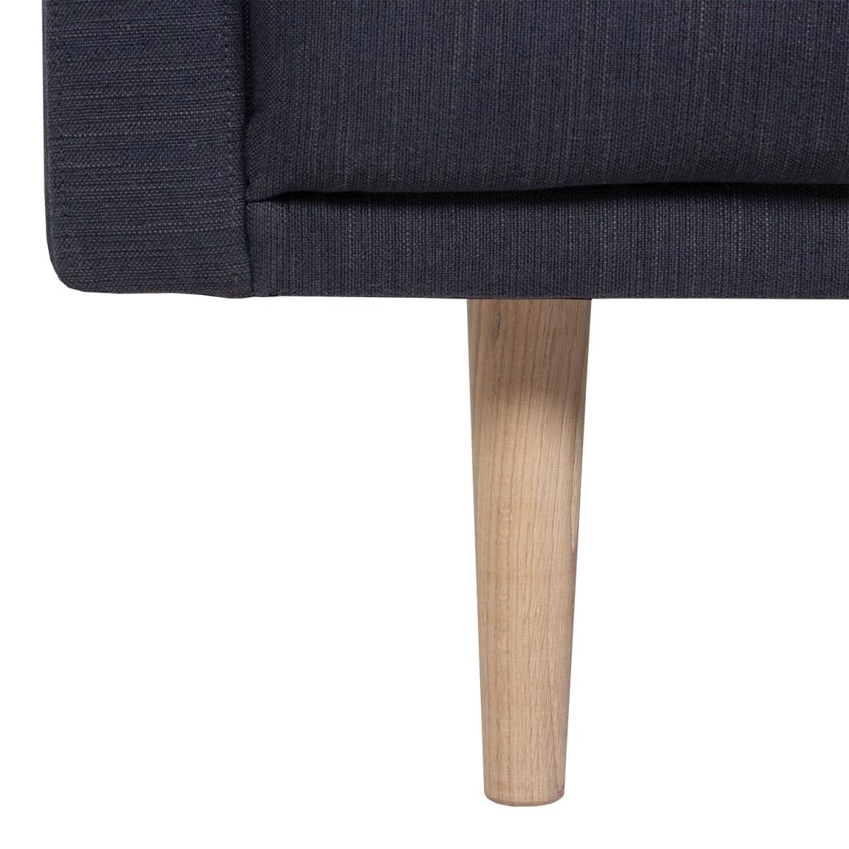Larvik Oak Leg Armchair - Anthracite – image 7