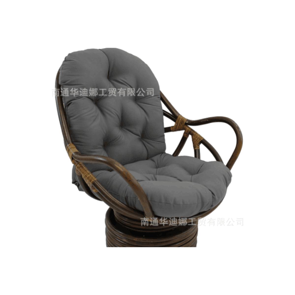 Rocking Chair Seat Cushion Recliner Mat Deckchair Thick Pad Rainproof - Dark Grey