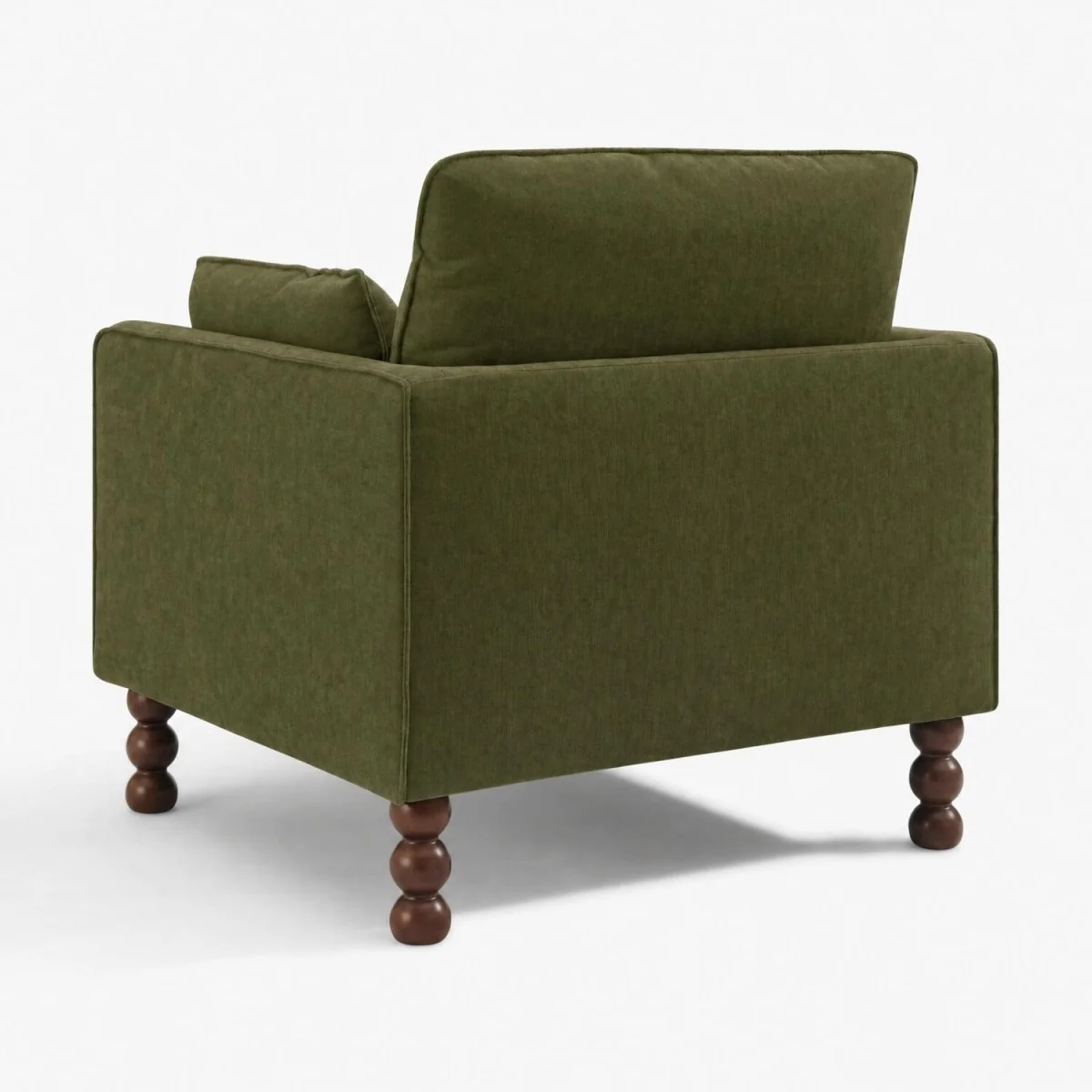 Monroe Chenille Fabric Armchair - Green – image 8