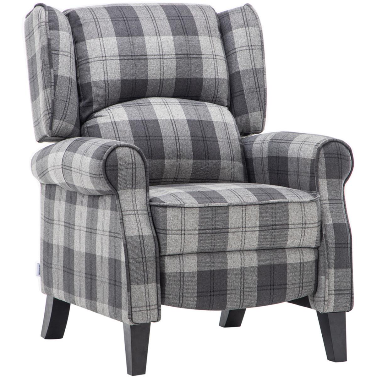 Fabric Recliner Armchair Grey Mix - Grey – image 3