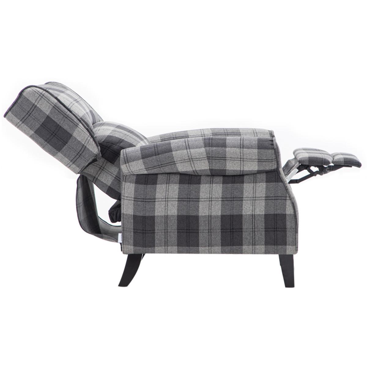 Fabric Recliner Armchair Grey Mix - Grey – image 4