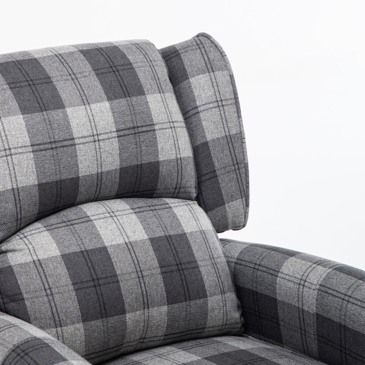Fabric Recliner Armchair Grey Mix - Grey – image 5