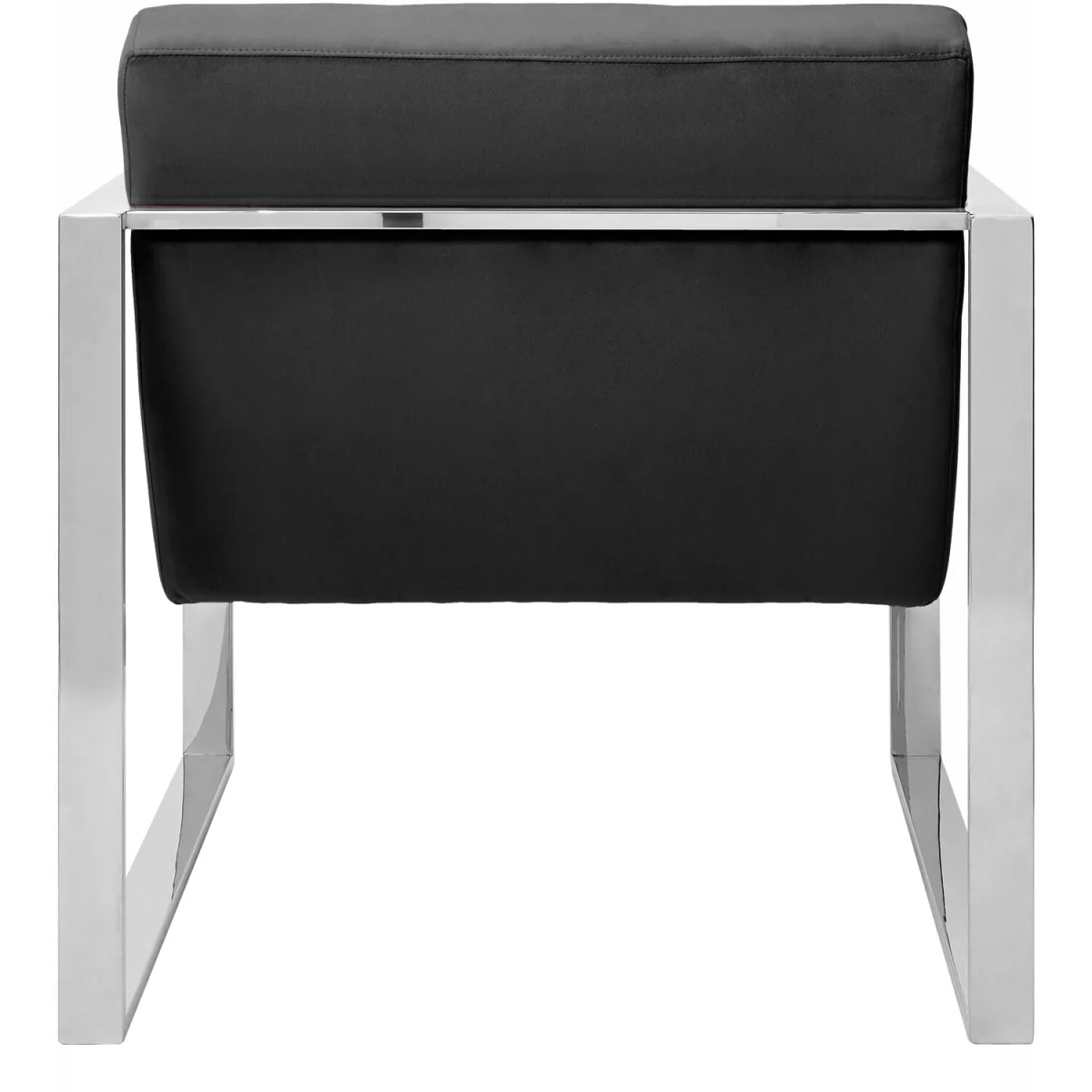 Orsina Vogue Black Velvet Lounge Chair - Black – image 2