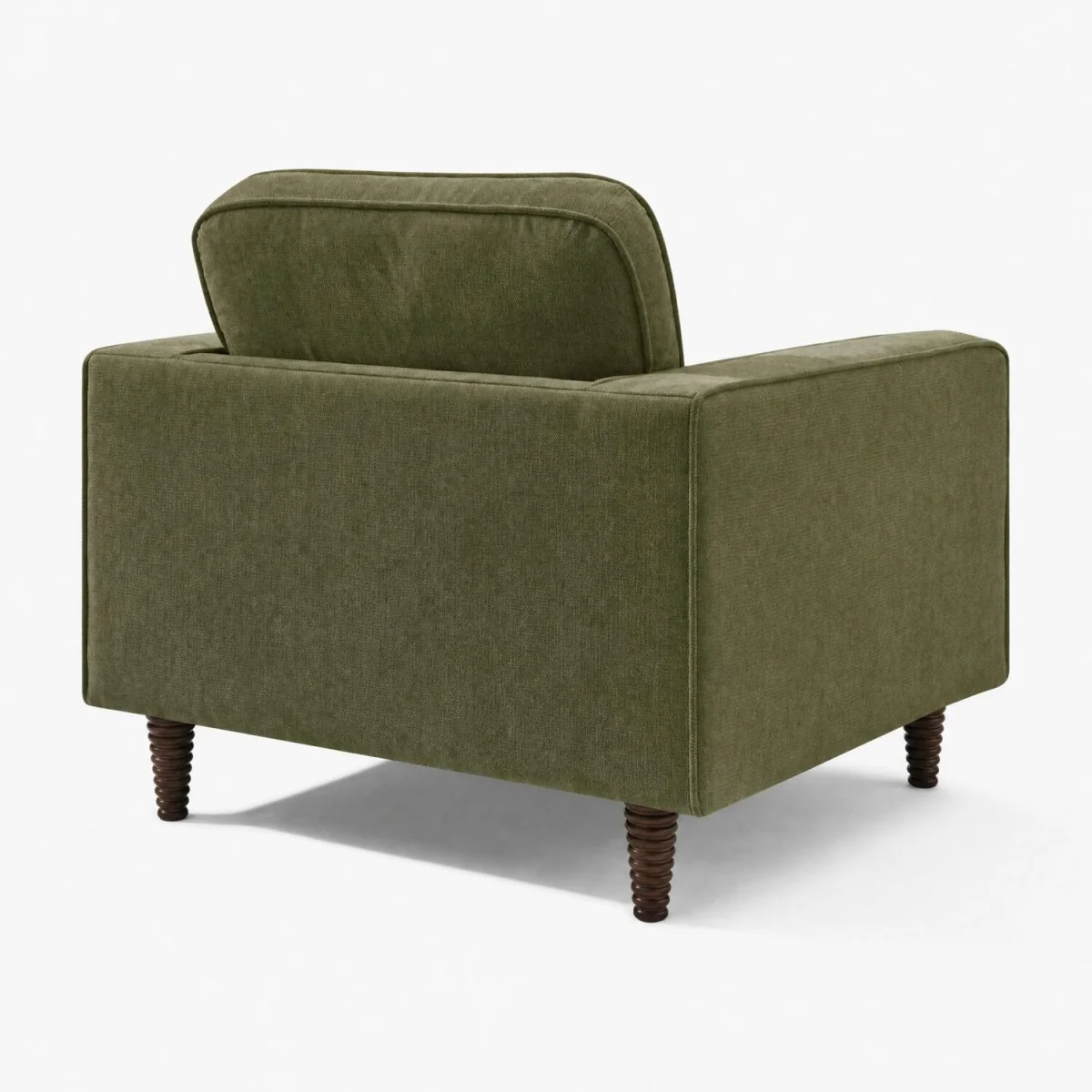 Jasper Linen-Look Fabric Armchair - Green – image 9