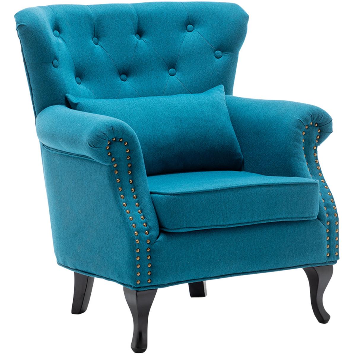 Linen Vintage Armchair - Yellow – image 15